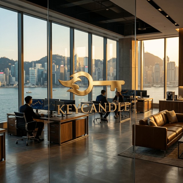 Hong Kong office skyline view